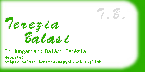 terezia balasi business card